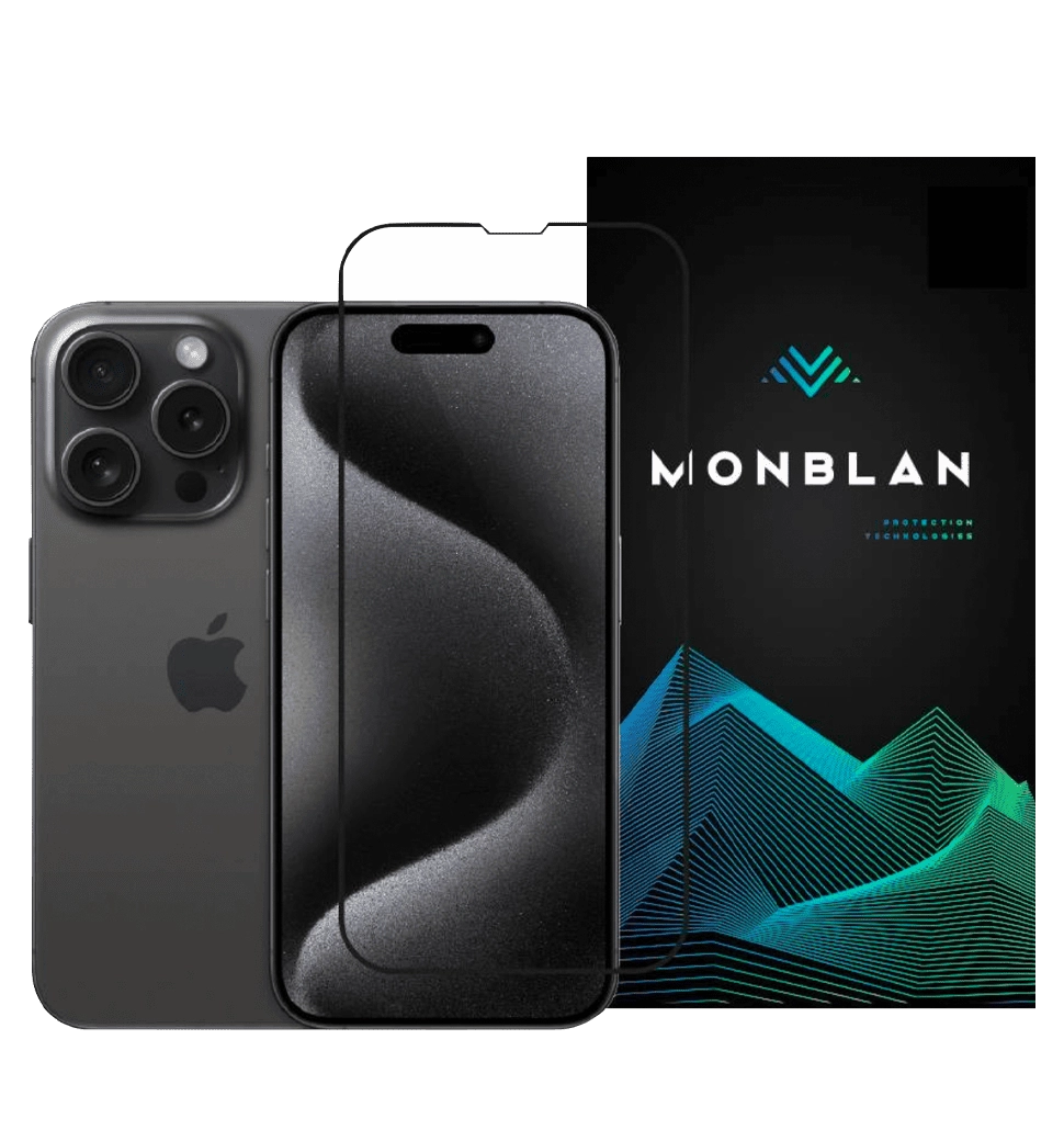 Защитное стекло Monblan для iPhone 16 Pro Max 2.5D Anti Static 0.26mm [Dust-Proof] (Black)