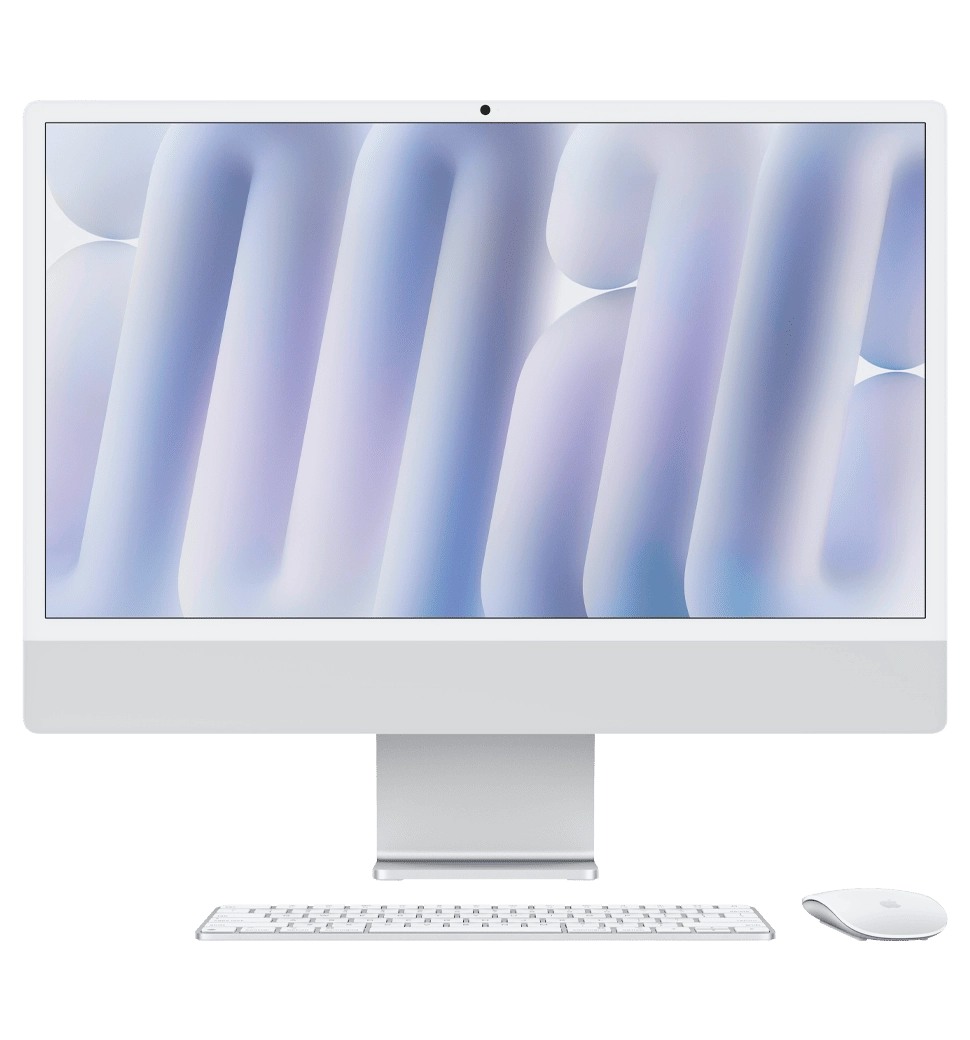iMac 24" Retina 4.5K Apple M4/8CPU/8GPU/16GB/256GB SSD/Silver 2024 (MWUC3)