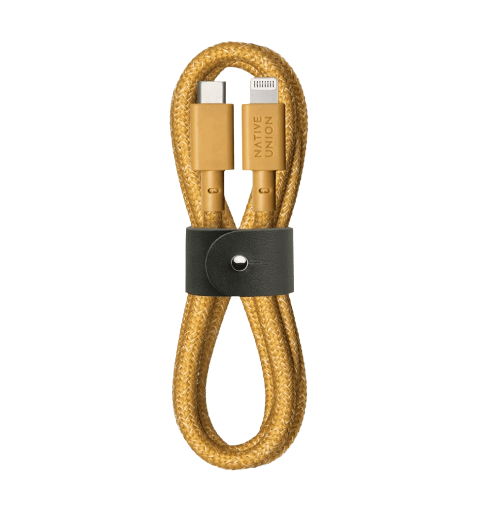 Кабель для синхронизации Native Union Belt Cable USB-C to Lightning Kraft (1.2 m) (BELT-CL-KFT-2-NP)