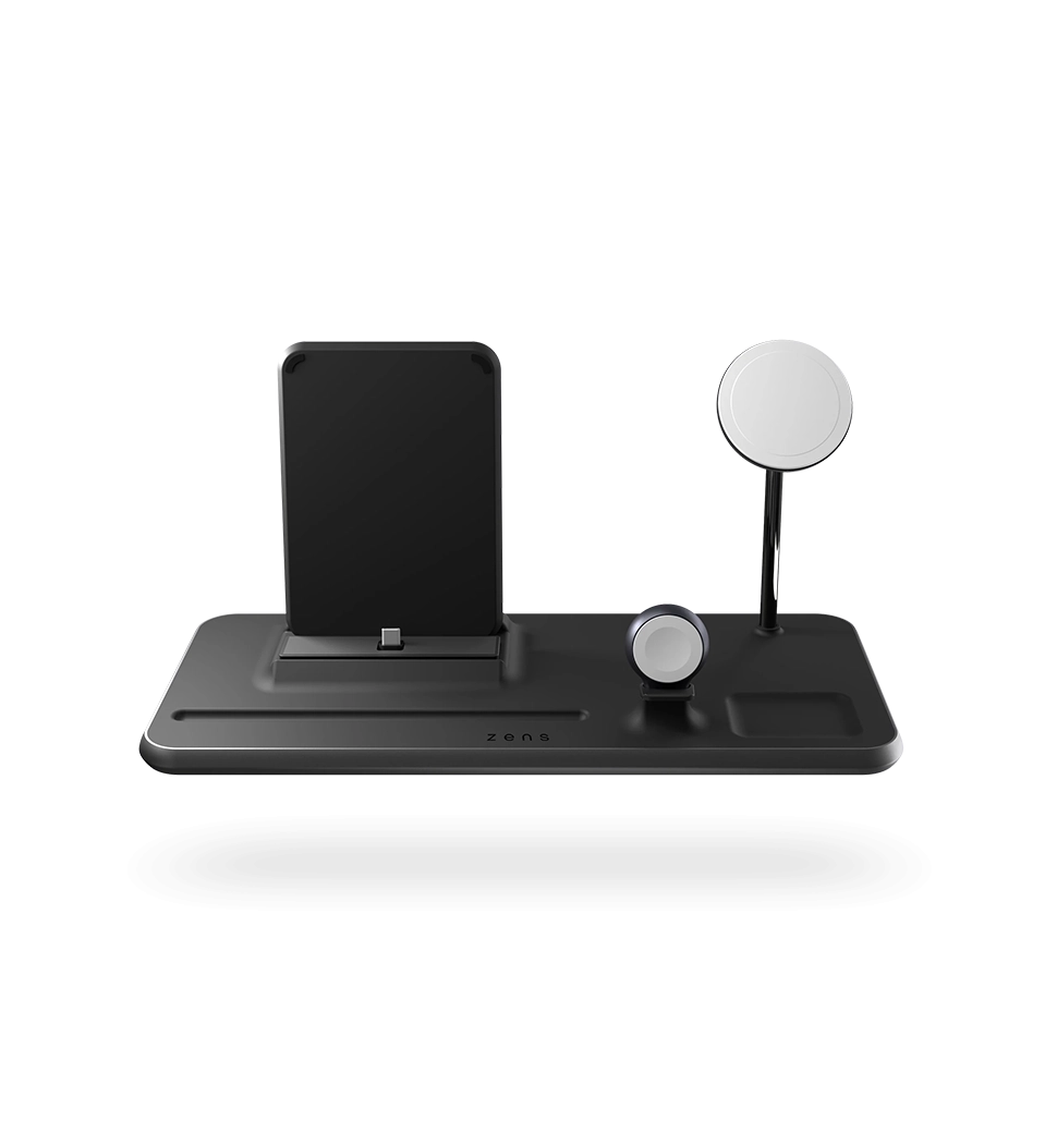 Зарядний пристрій Zens 4-in-1 MagSafe + Watch + iPad Black (ZEDC21B/00)