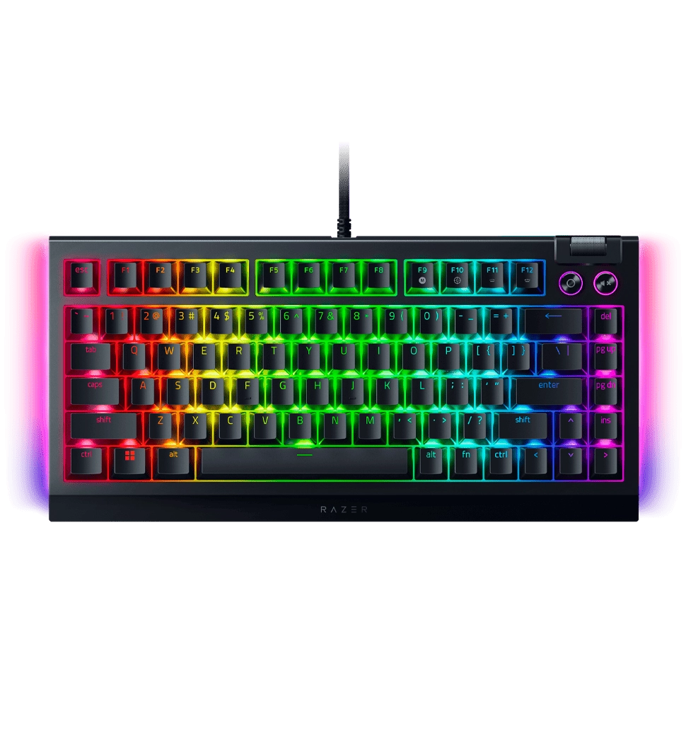 Клавиатура механическая RAZER BlackWidow V4 75%, Black (RZ03-05000100-R3M1)