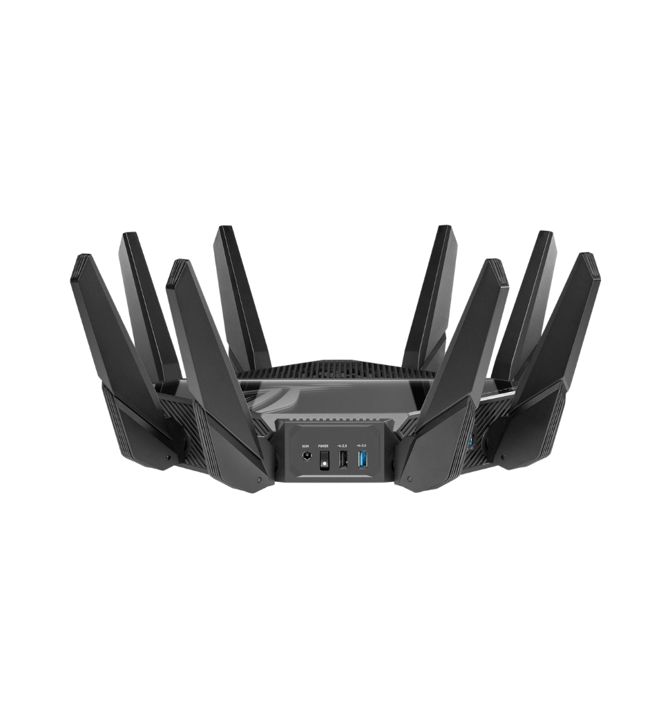 Маршрутизатор ASUS GT-AXE16000 AXE16000, 4xGE LAN, 1x2.5GE WAN, 2x10GE LAN/WAN, 1xUSB3.2, 1xUSB2.0,