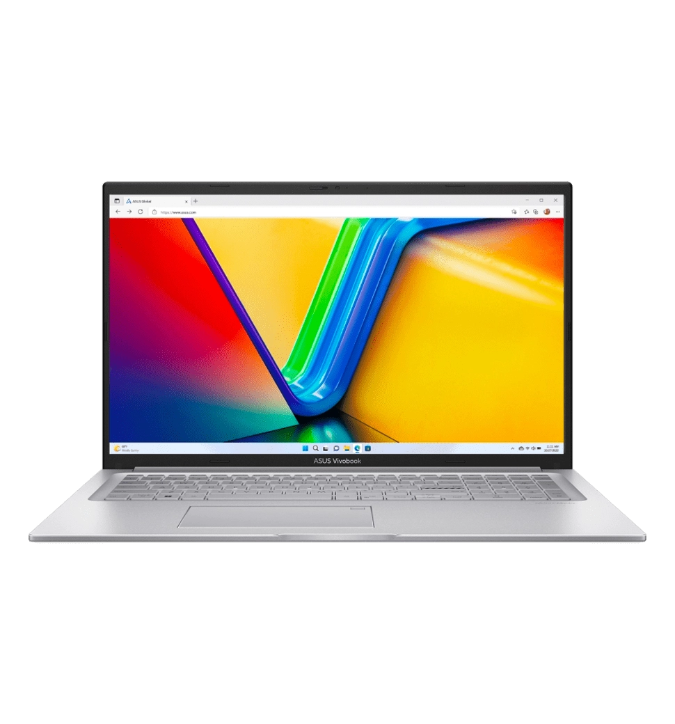 Ноутбук 17.3" ASUS Vivobook 17 X1704VA-AU304/Intel 5-120U/16GB/512 SSD/IntelUHD/DOS/Silver