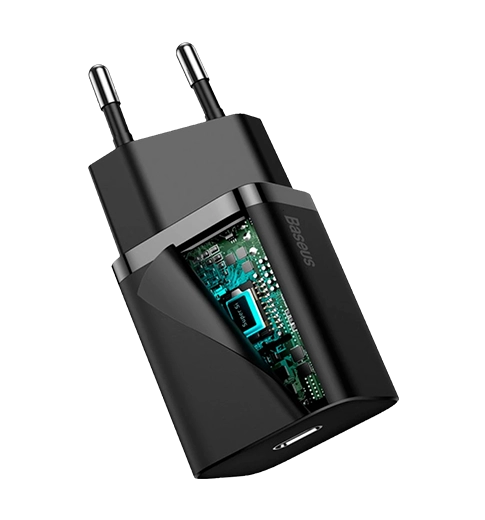 Адаптер Baseus Super Si Quick Charger Type-C 20W Black (CCSUP-B01)