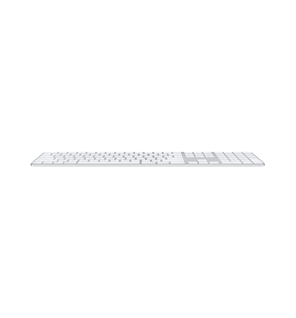 Apple Magic Keyboard with Touch ID and Numeric Keypad for Mac with Apple silicon - White Keys (MXK73)