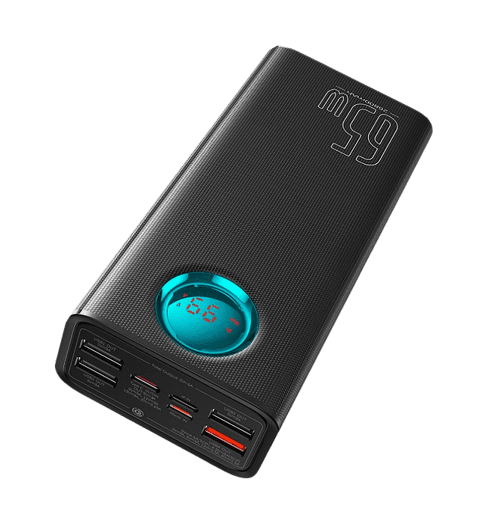 Доп батерея Baseus Amblight Digital Display Quick Charge 65W 30000mAh Black (PPLG-A01)