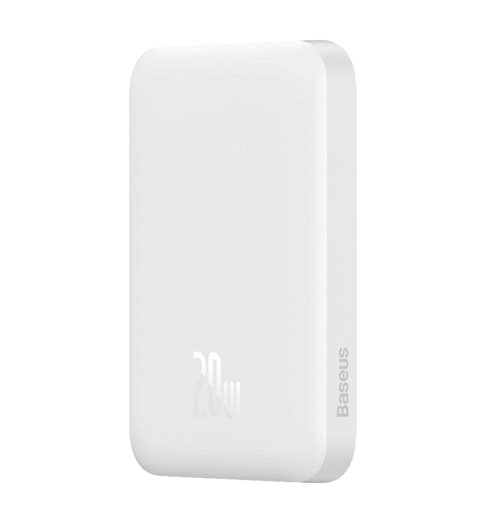 Дополнительная батарея Baseus Magnetic Wireless Charging Power bank 6000mAh 20W With Cable White (PPCX020002)