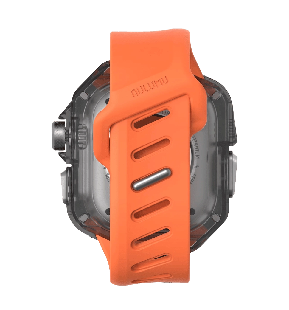 Ремінець AULUMU Titanium Cover+Orange Band  silver+orange A01-TI-OG