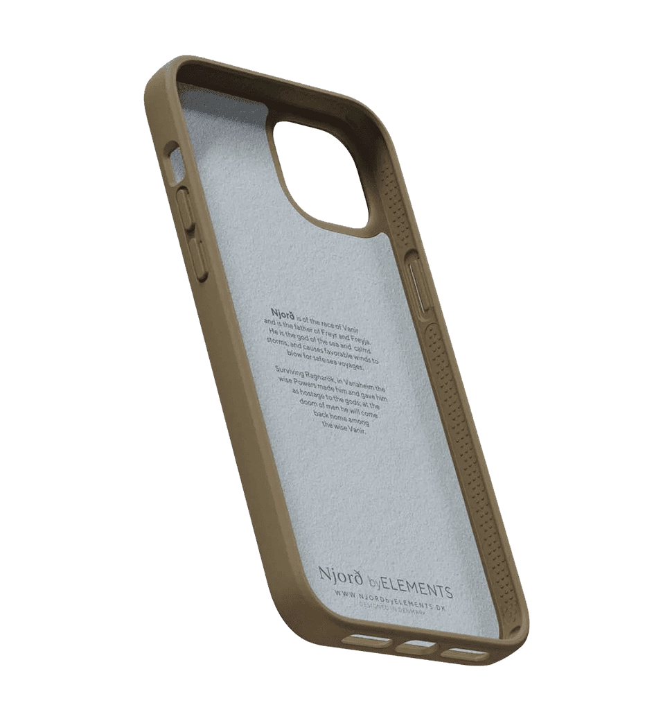 Чохол Njord Suede Comfort+ Case Camel for iPhone 14 Plus (NA42CM04)