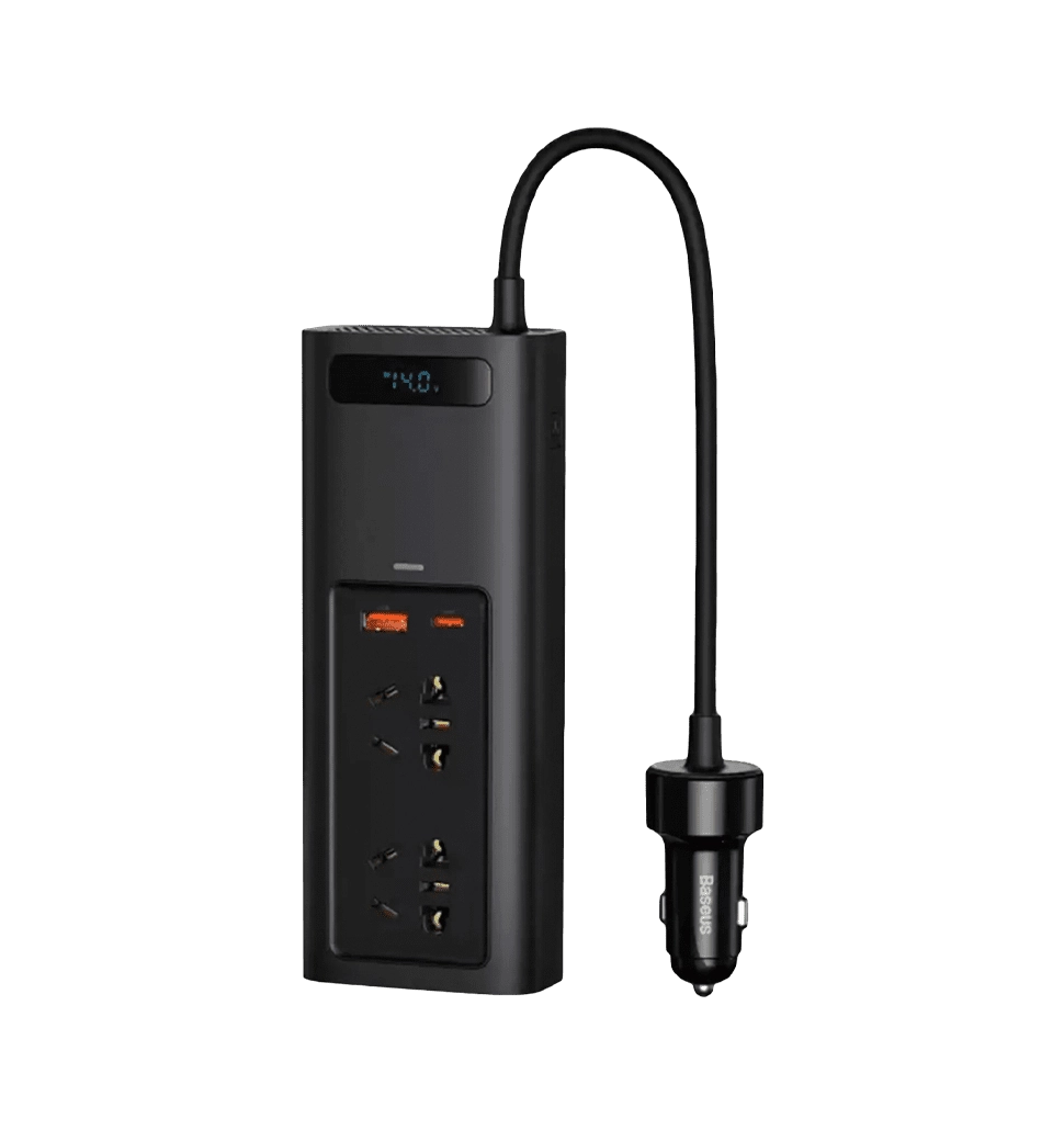 Автомобильний Інвертор Baseus In-car Inverter 150W (220V CN/EU) (black) (CRNBQ-A01)