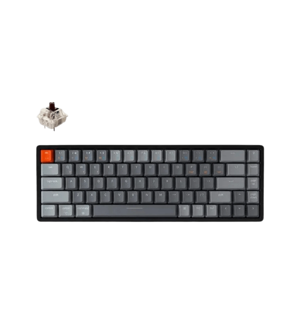 Клавиатура механическая Keychron K6 68Key, Gateron G Pro Brown, Hot-swap, Aluminum Frame, BT/USB-A, EN/