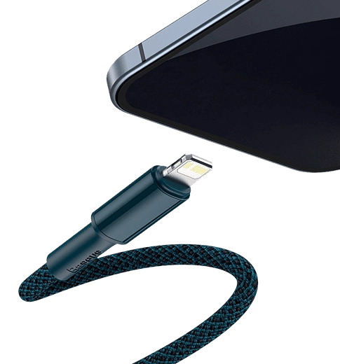 Кабель Baseus High Density Braided Type-C to Lightning PD 20W 1m Blue (CATLGD-03)