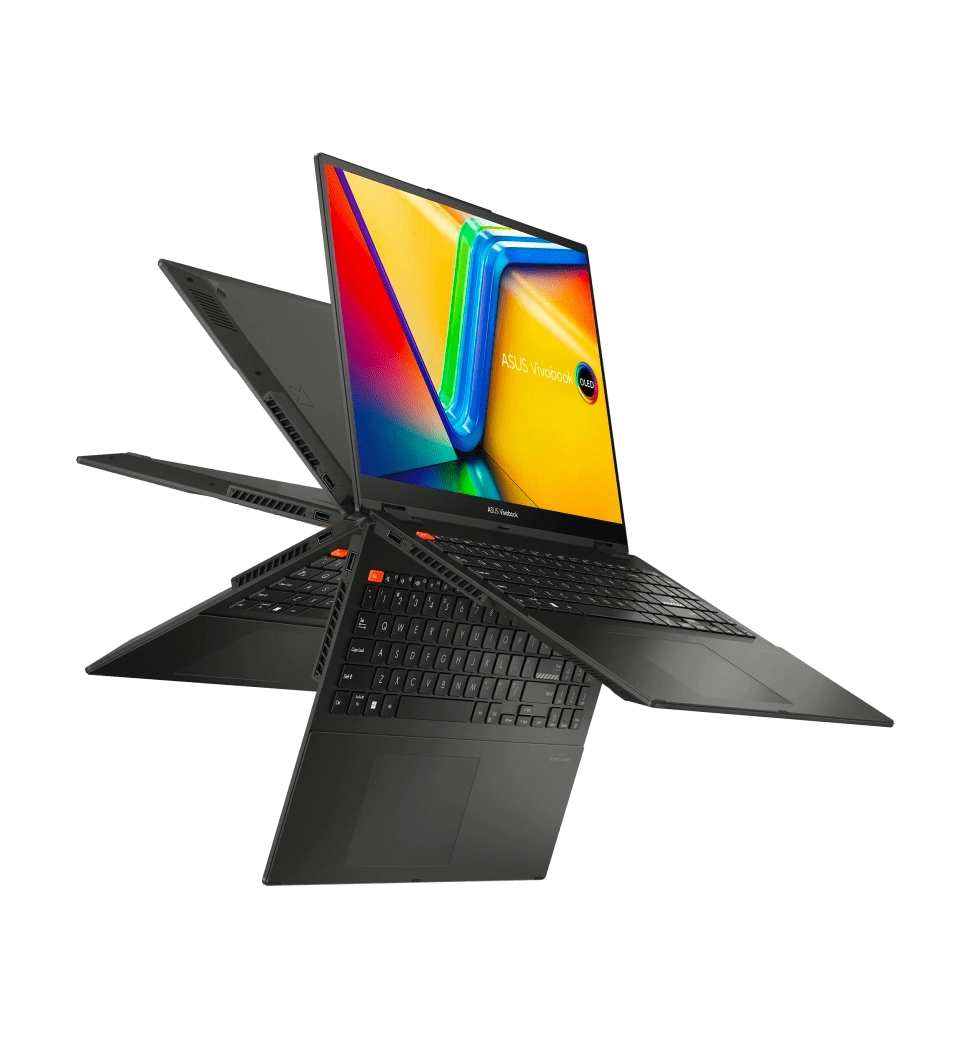 Ноутбук 16" ASUS Vivobook S 16 Flip TP3604VA-MC160W/Intel i3-1315U/16GB/512 SSD/Intel Iris Xe/W11 /Black