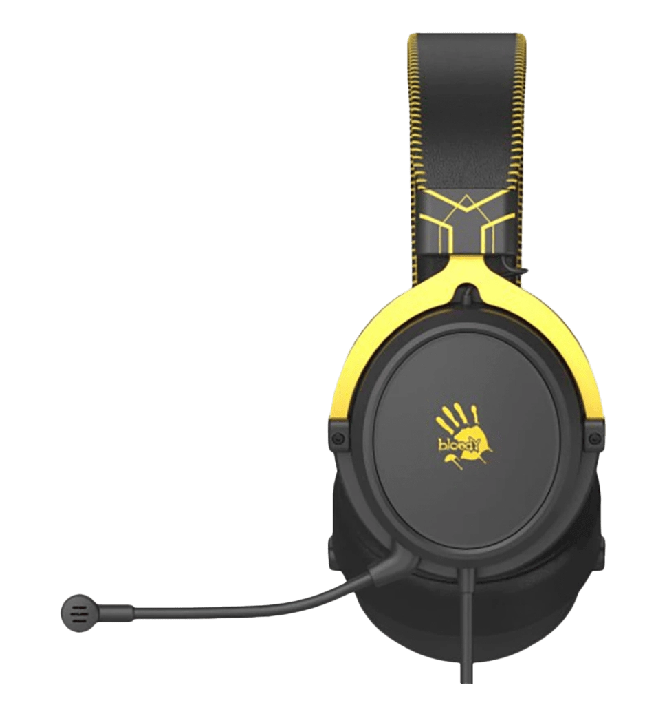 Гарнітура ігрова Bloody M590i USB + 4-Pin 3.5 mm, колір чорно-жовтий