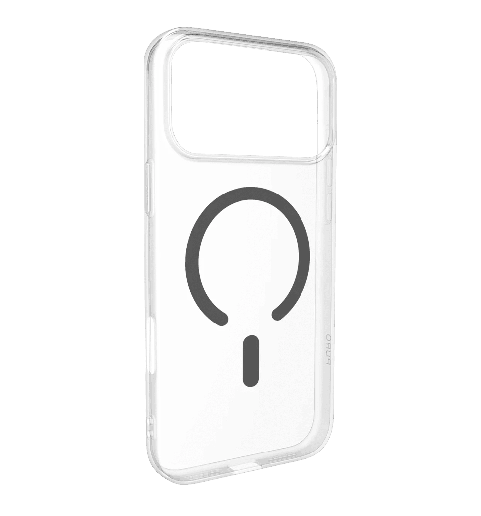 Чохол Puro Cover in TPU+PC "LITE MAG" with Magsafe for iPhone 17 Pro, Тransparent and dark grey PUIPC17P63LITEMDKGR