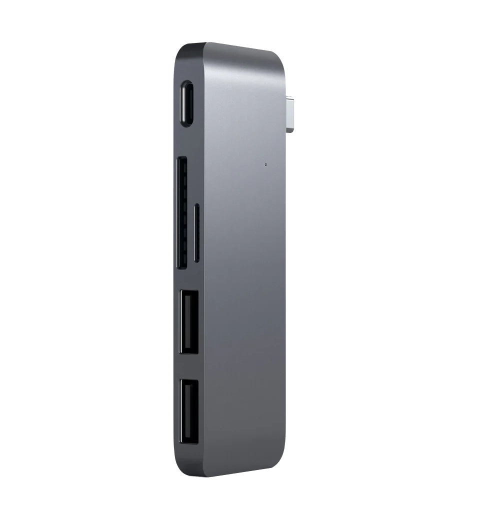 Хаб Satechi Type-C USB 3.0 Passthrough Hub Space Gray (ST-TCUPM)
