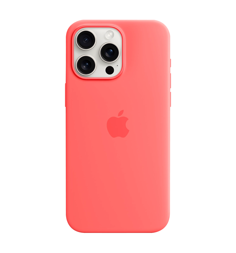 Чехол силиконовый iPhone 15 Pro Silicone Case with MagSafe Guava (MT1G3)