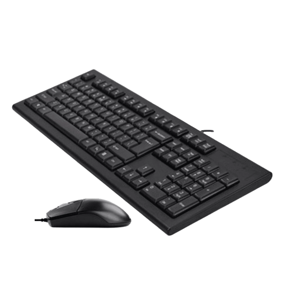 Комплект A4Tech клавіатура+мишка KR-85+OP-720S, USB, Чорна