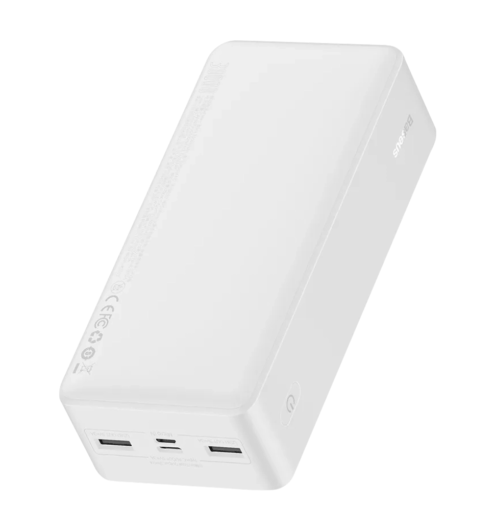 Доп батерея Baseus Bipow Overseas 15W 30000mAh* (white) (PPBD050202)
