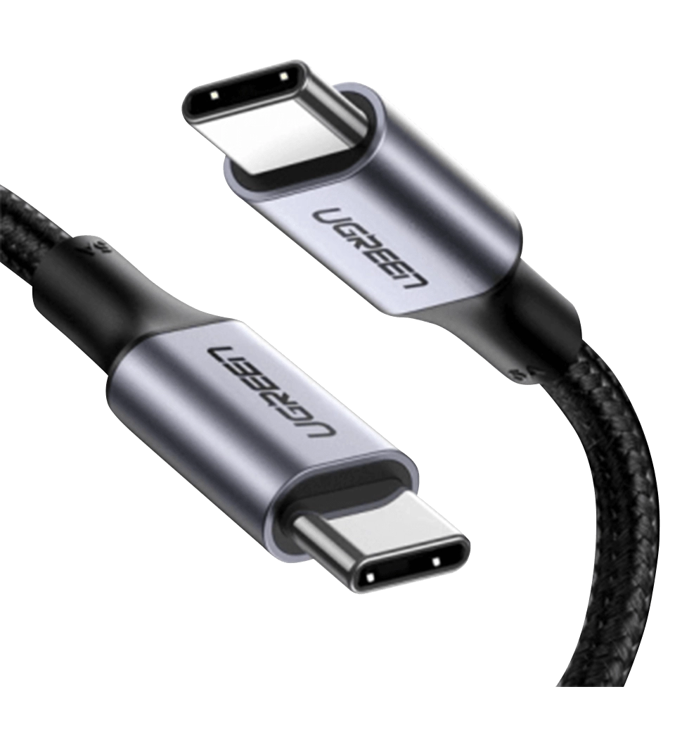 Кабель UGREEN US316 USB-C Cable Aluminum Case with Braided 1m (Black) (UGR-70427)