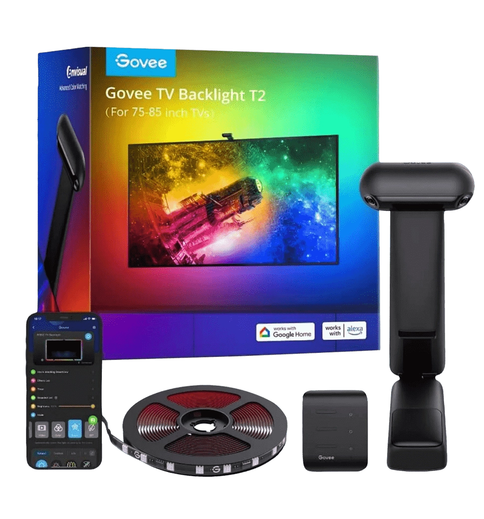 Набор адаптивной подсветки Govee H605C Envisual TV Backlight T2 with Dual Cameras 75-85', RGBIC, WI-