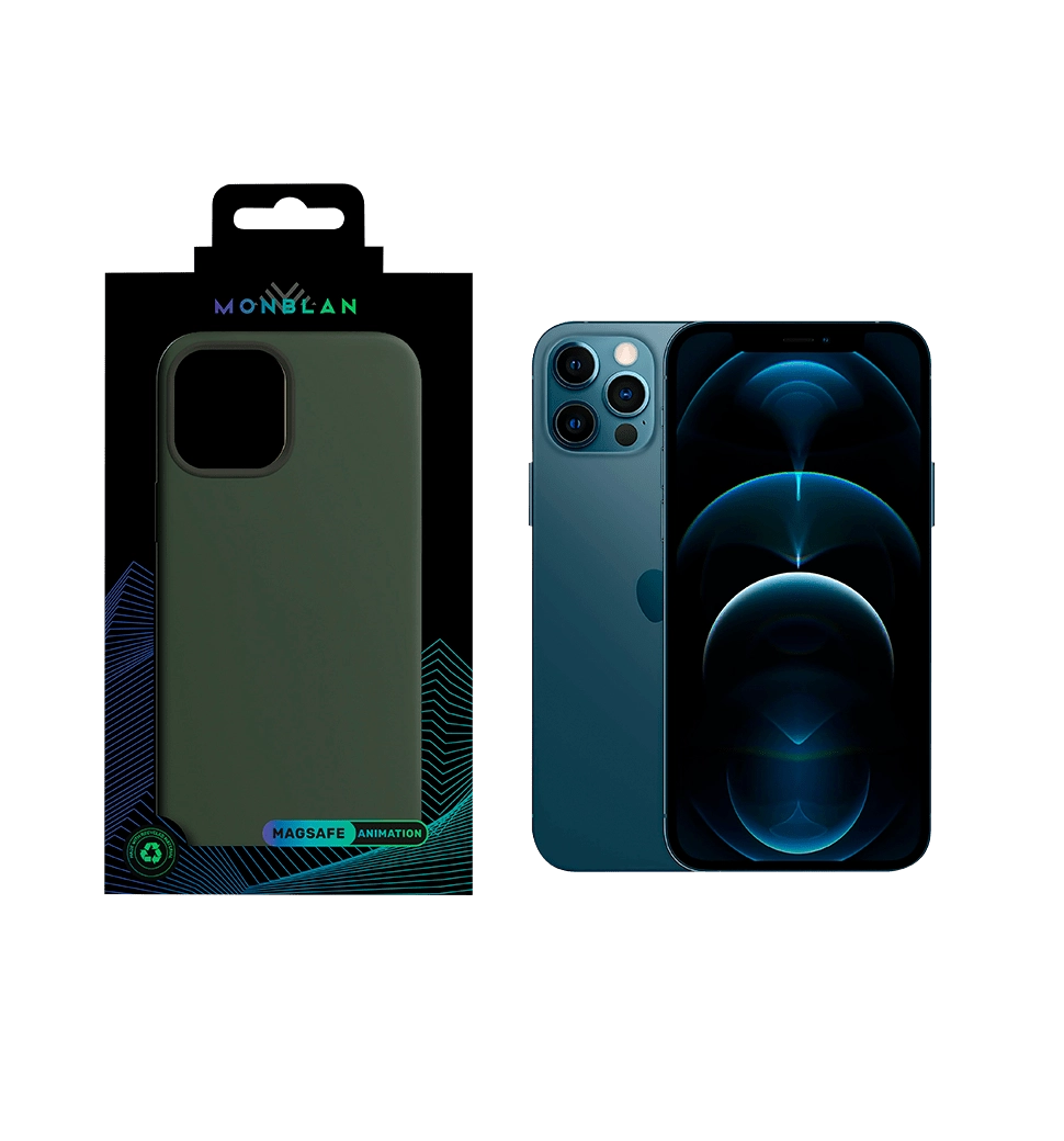 Чехол Monblan для iPhone 12 Pro Max Magnetic Silicone MagSafe (Cyprus Green)