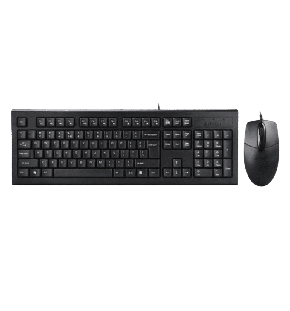 Комплект A4Tech клавіатура+мишка KR-85+OP-720S, USB, Чорна