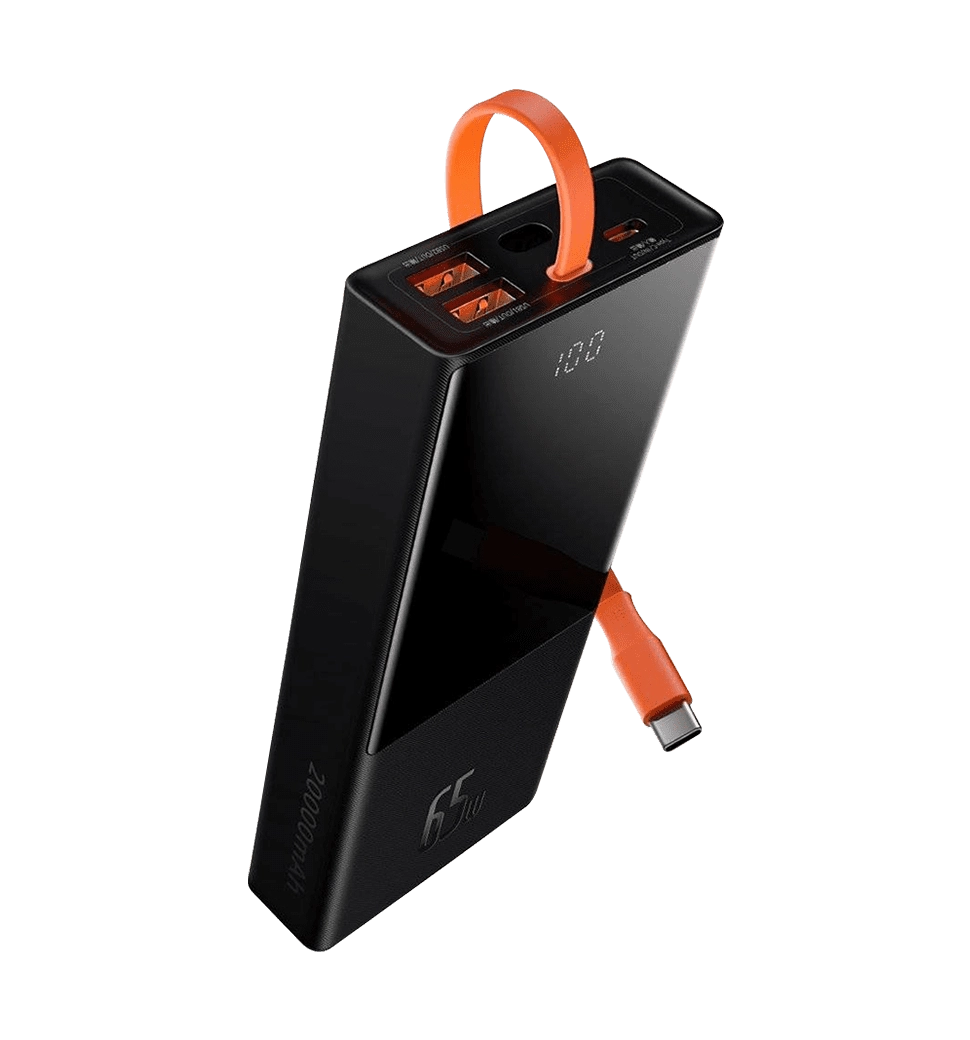Доп батерея Baseus Elf Digital Display 65W 20000mAh Black (PPJL000001)