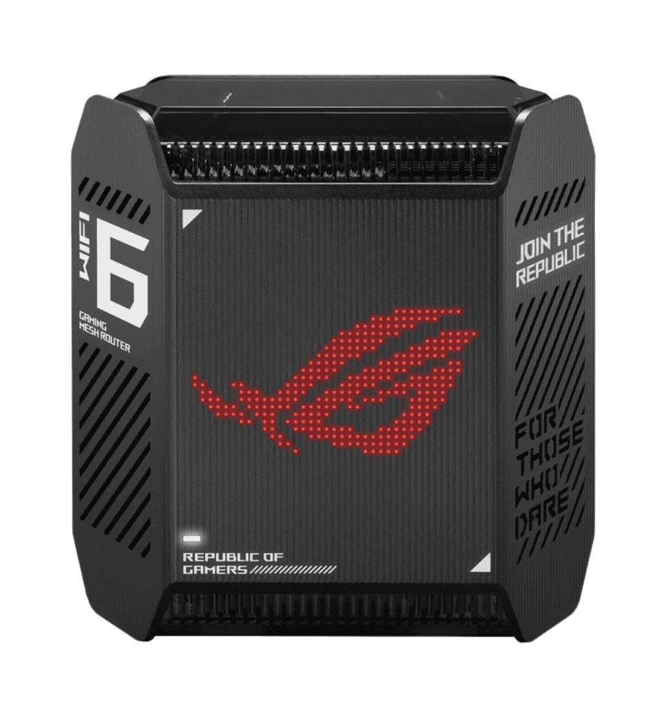 Система WiFi-Mesh ASUS ROG Rapture GT6 AX10000, 3xGE LAN, 1x2.5GE WAN, 1xUSB 3.2, 2мод, чорний