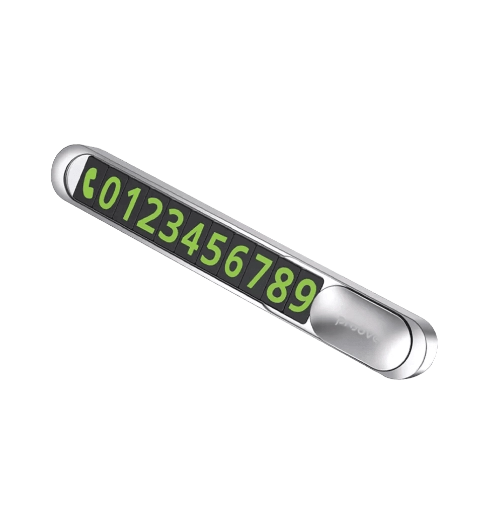 Парковочная Карта Proove Parking Number Plate Metal Lock silver