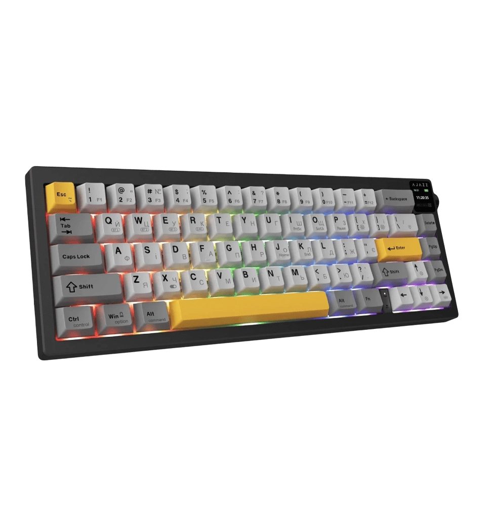 Беспроводная механическая клавиатура Ajazz AK650 Flying Fish Switch - Black (AK650-FF-BGY)