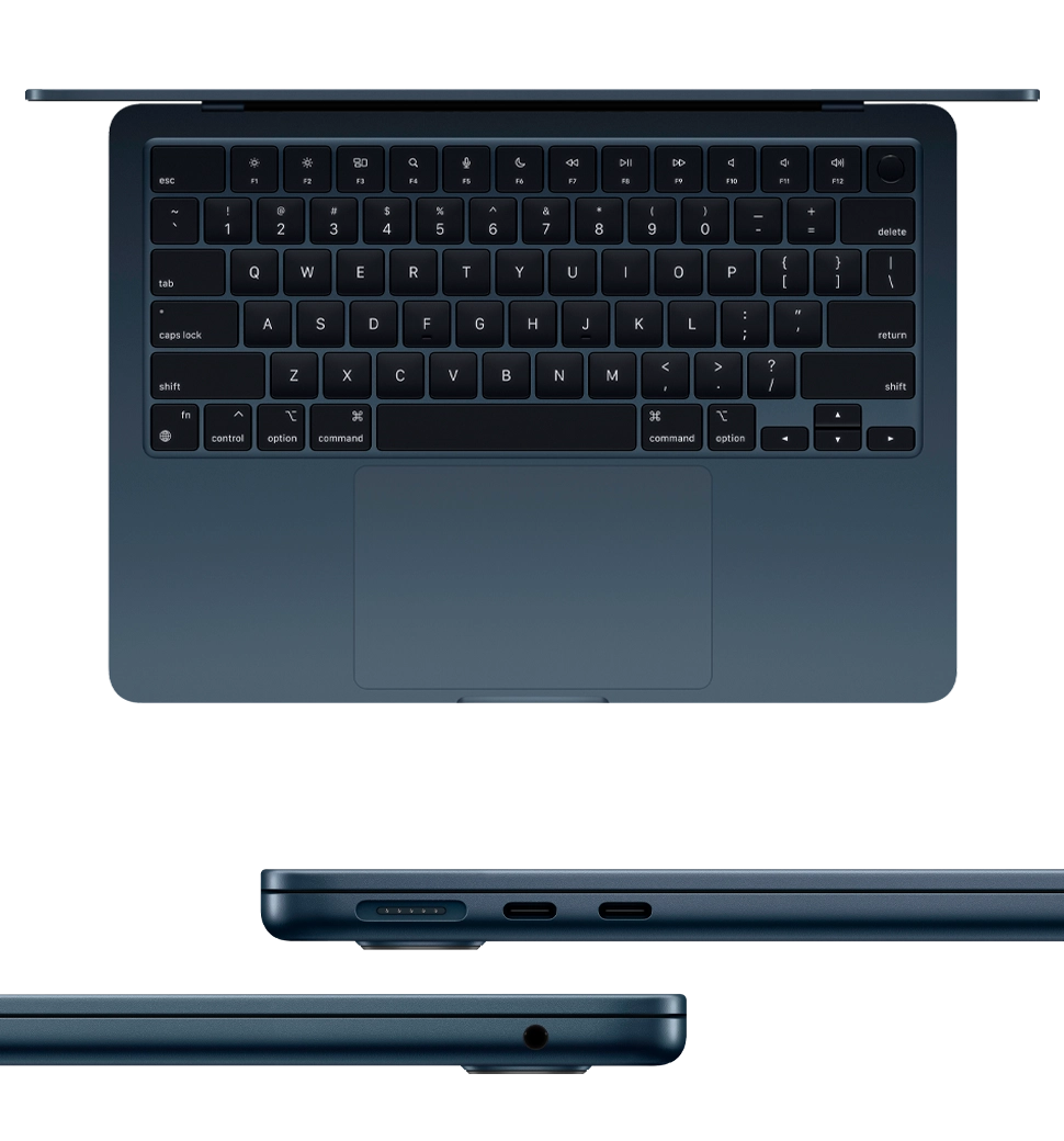 Macbook Air 13 Apple M3/8CPU/10GPU/16GB/1TB SSD/ Midnight 2024 (Z1BC00145)