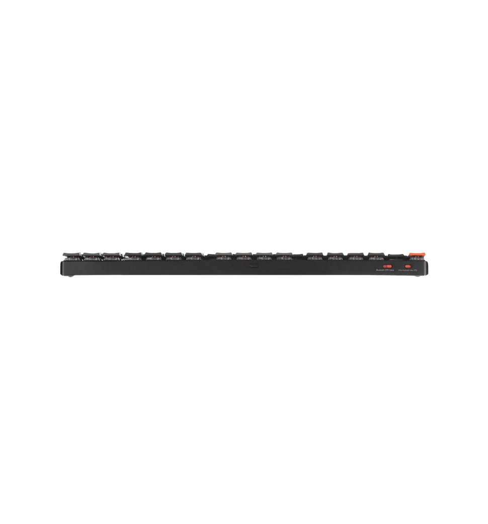 Клавіатура механічна Keychron K1SE 87Key, Gateron Red, BT/USB-A, Low Profile, EN/UKR, White Led, чор