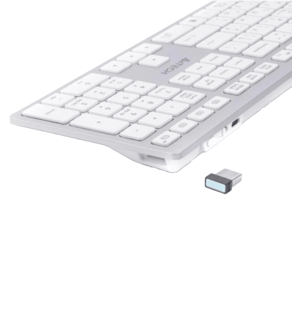 Клавіатура A4-Tech Fstyler FBX50C бездротовa, колір білий