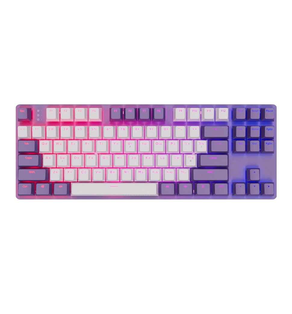 Игровая клавиатура DARK PROJECT KD87A Mech. g3ms Sapphire ENG/UA Violet/Grey (DPO-KD-87A-400300-GMT)