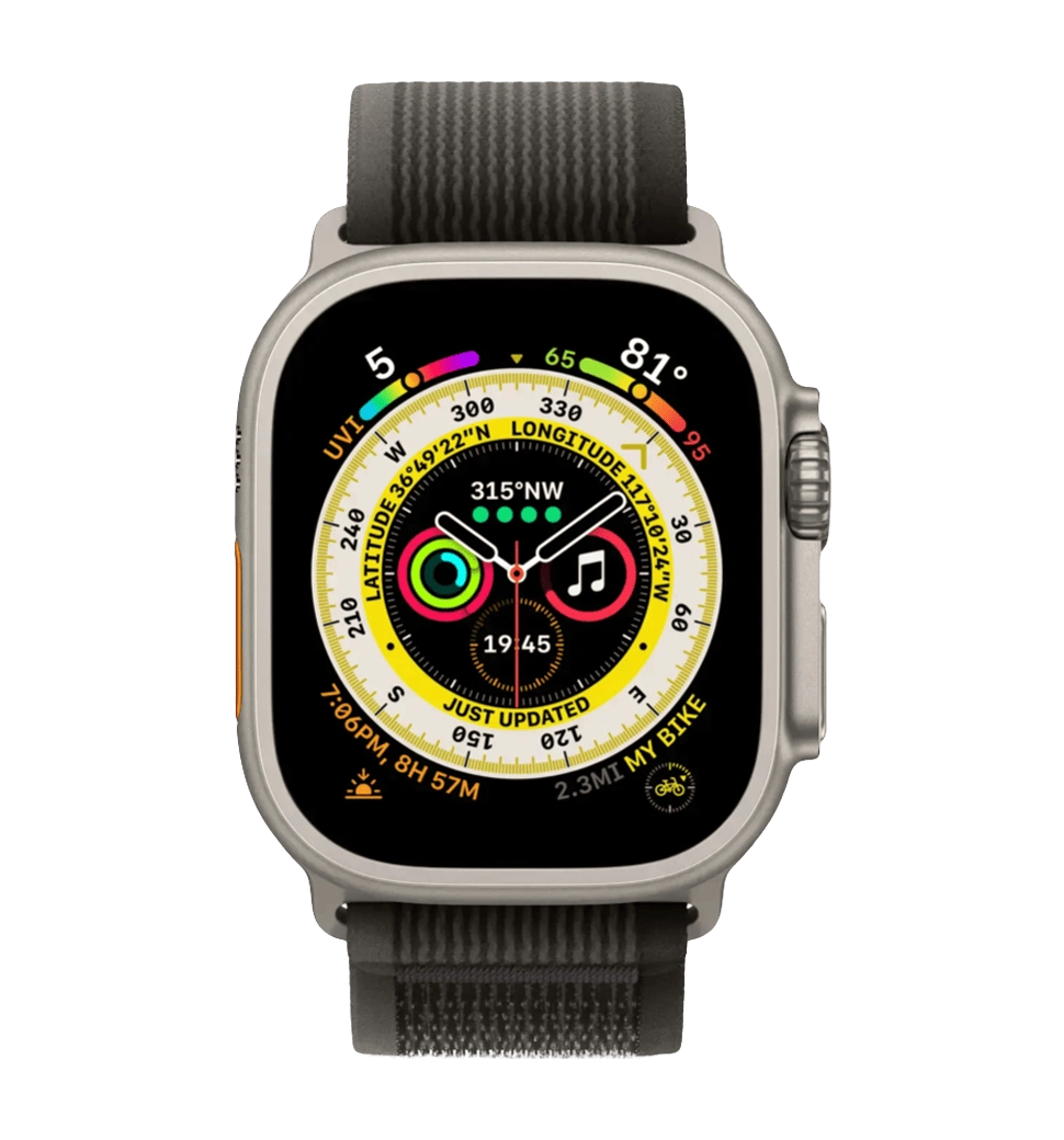 Apple Watch 49mm Ultra Titanium Yellow Ocean Band (MNH93) Б/В