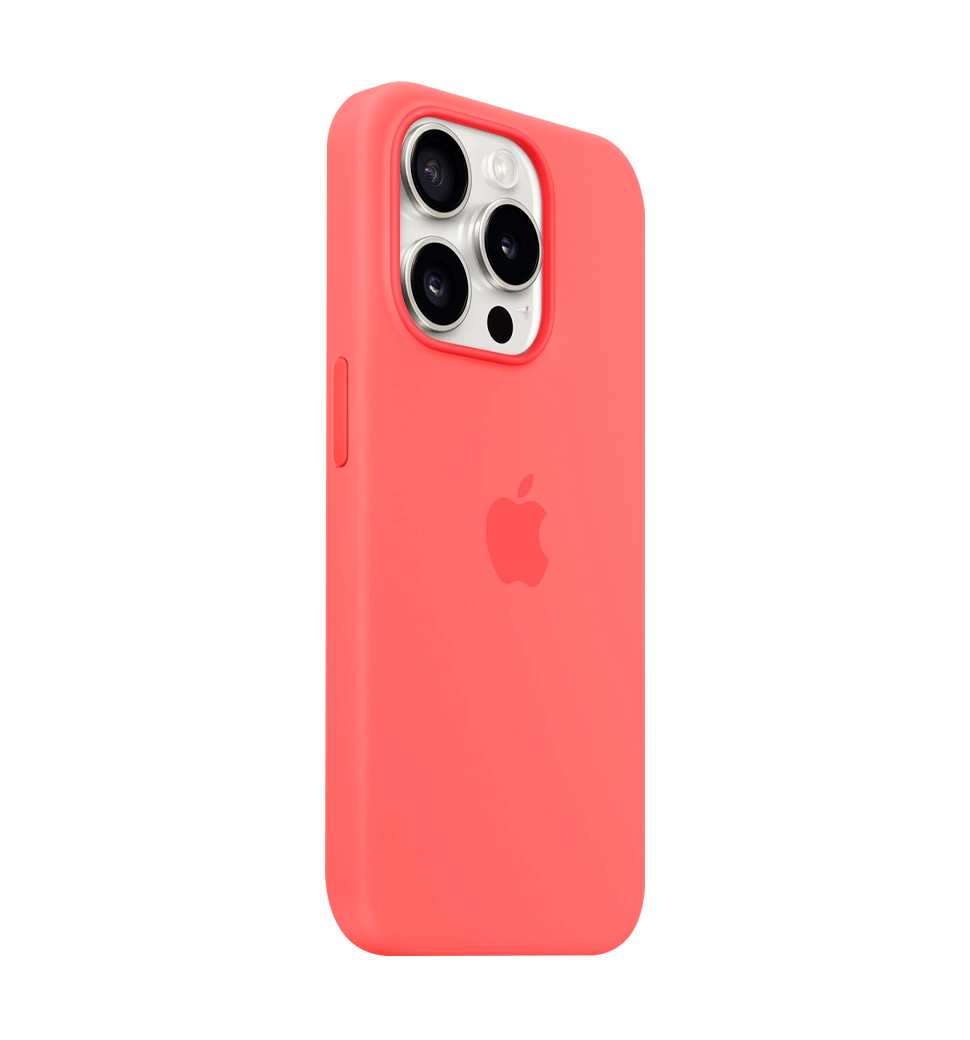Чехол силиконовый iPhone 15 Pro Silicone Case with MagSafe Guava (MT1G3)