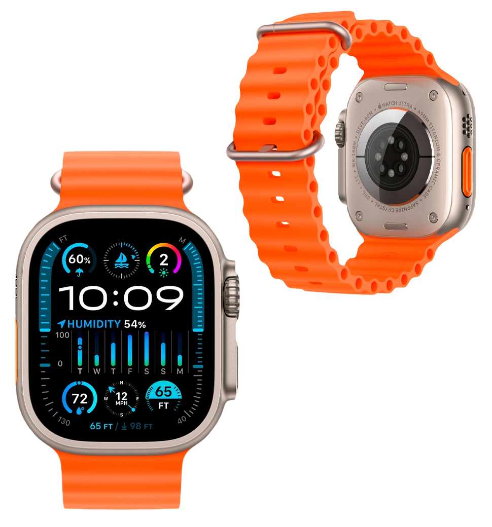 Ремешок Apple Ocean Band для  Watch 49mm - Orange (MT653)