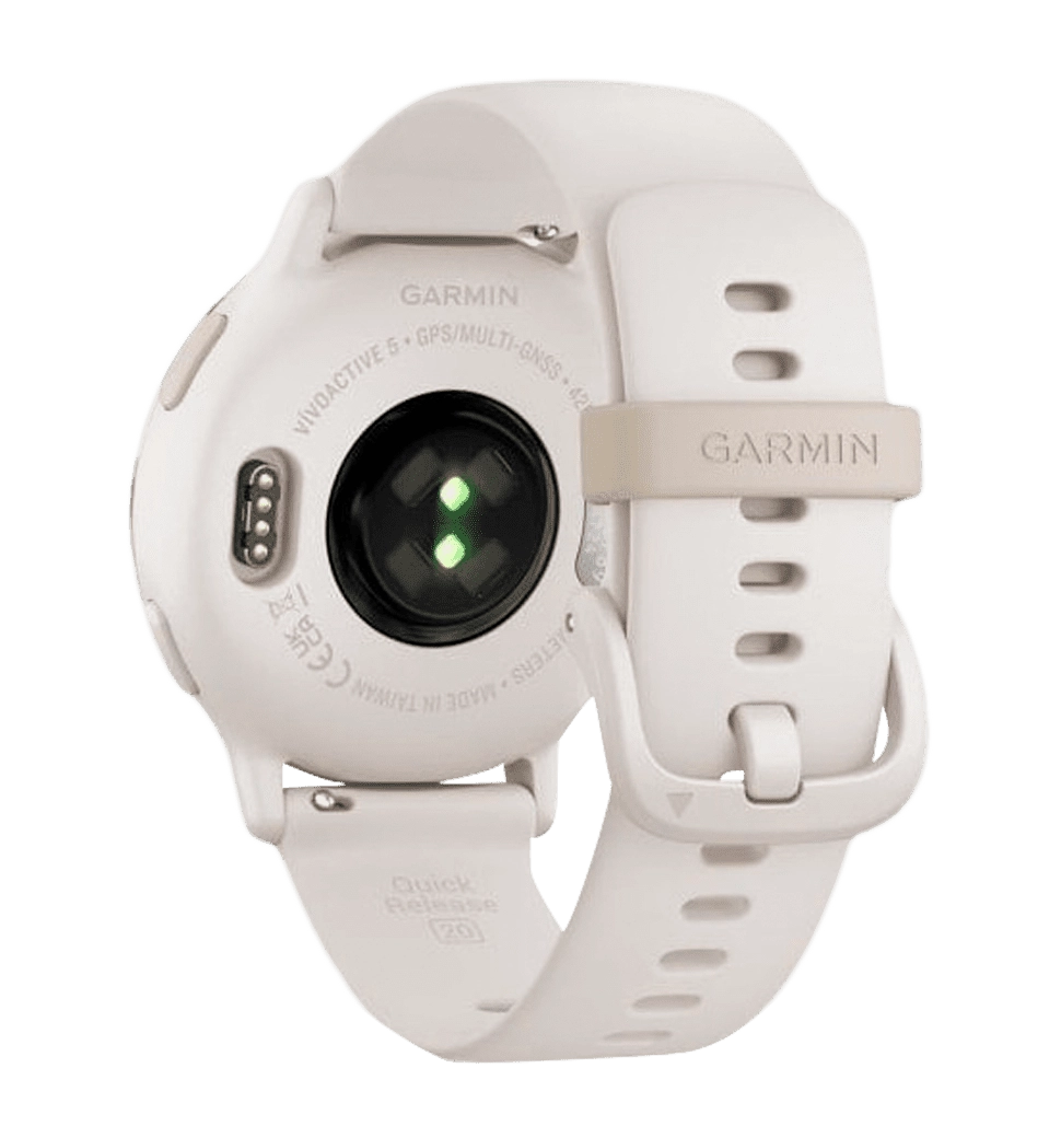 Garmin vivoactive 5 Cream Gold Aluminum Bezel with Ivory Case and Silicone Band (010-02862-11)