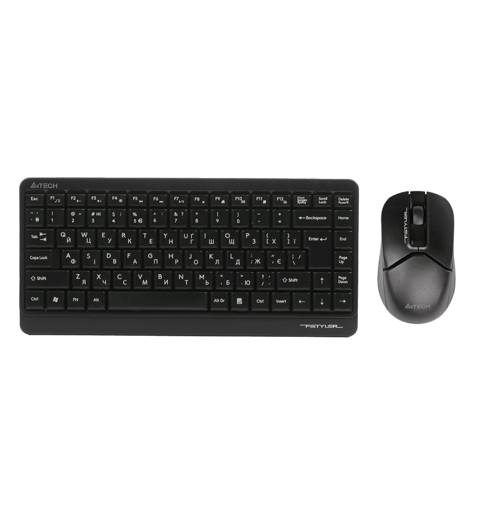 Комплект беспроводной клавиатура с мышью A4Tech Fstyler FG1112