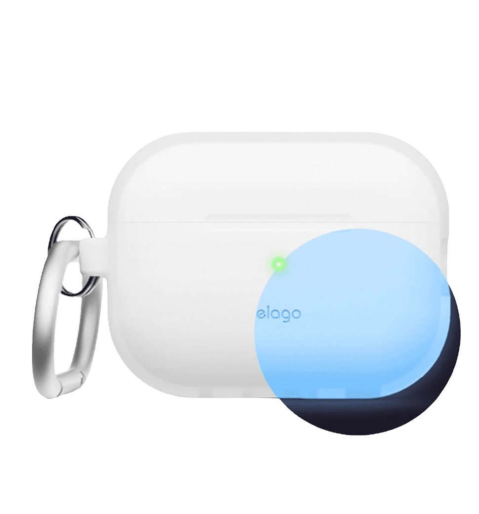 Чехол Elago Silicone Hang Case Nightglow Blue для Airpods Pro 2nd Gen (EAPP2SC-HANG-LUBL)