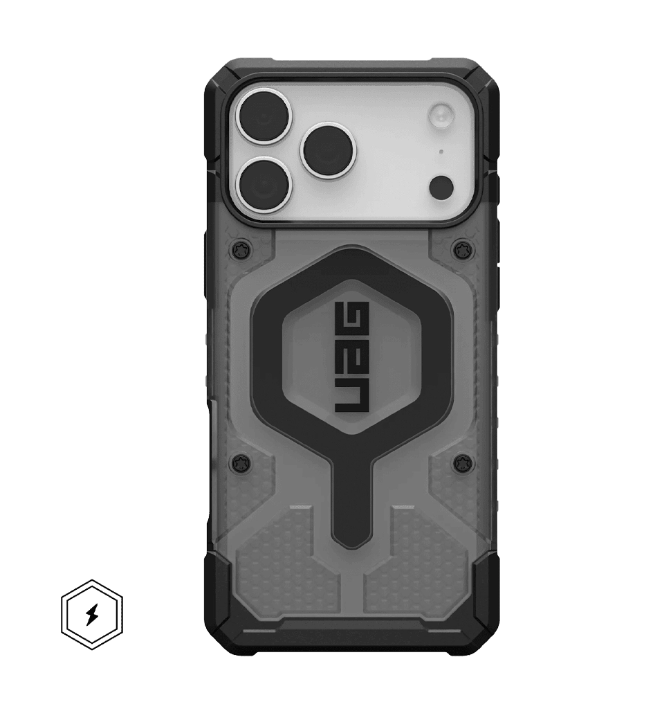 Чехол UAG для iPhone 17 Pro Max, Pathfinder Clear MagSafe, Ash/Black