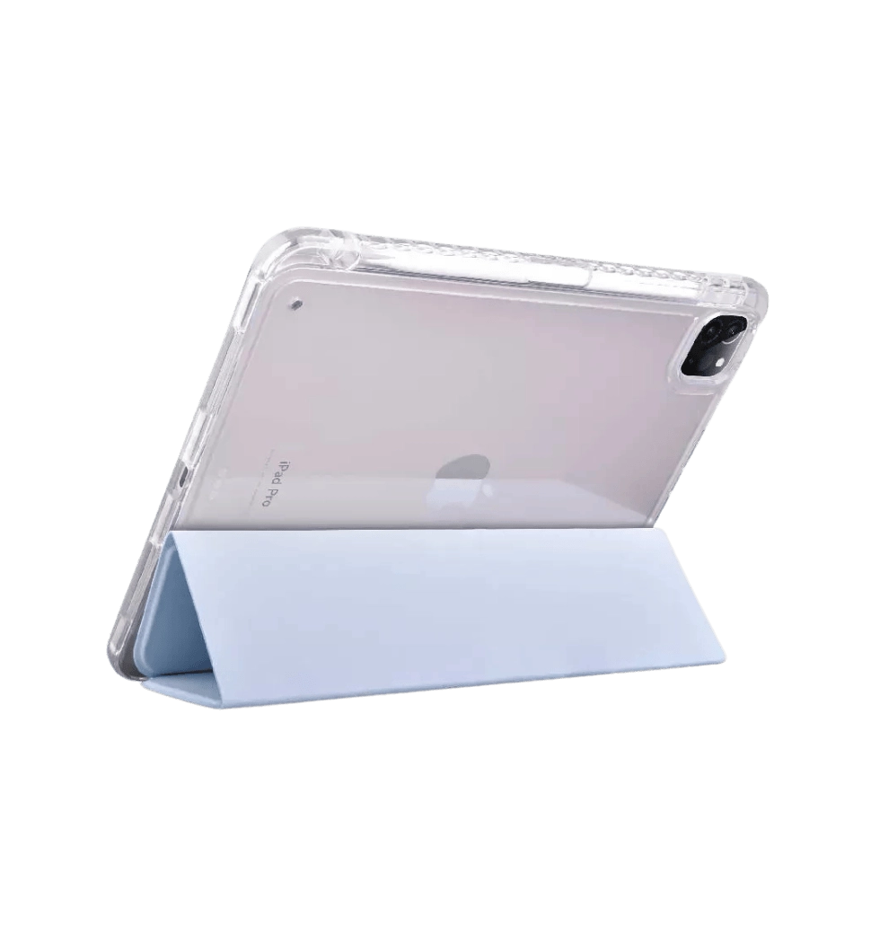 Чохол Comma для iPad Pro 13" [2024] Joy PU Case with Pen Holder Series (Light Blue)