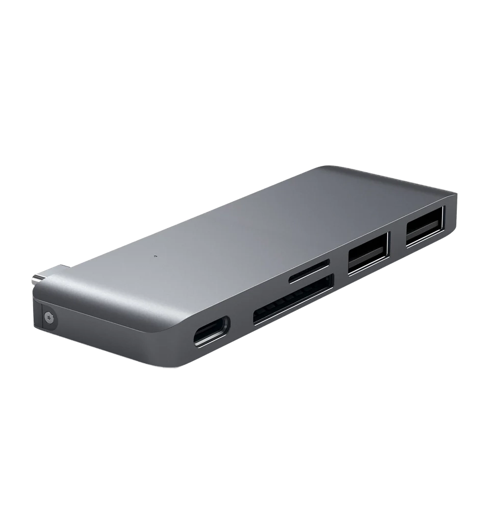 Хаб Satechi Type-C USB 3.0 Passthrough Hub Space Gray (ST-TCUPM) — фото 3
