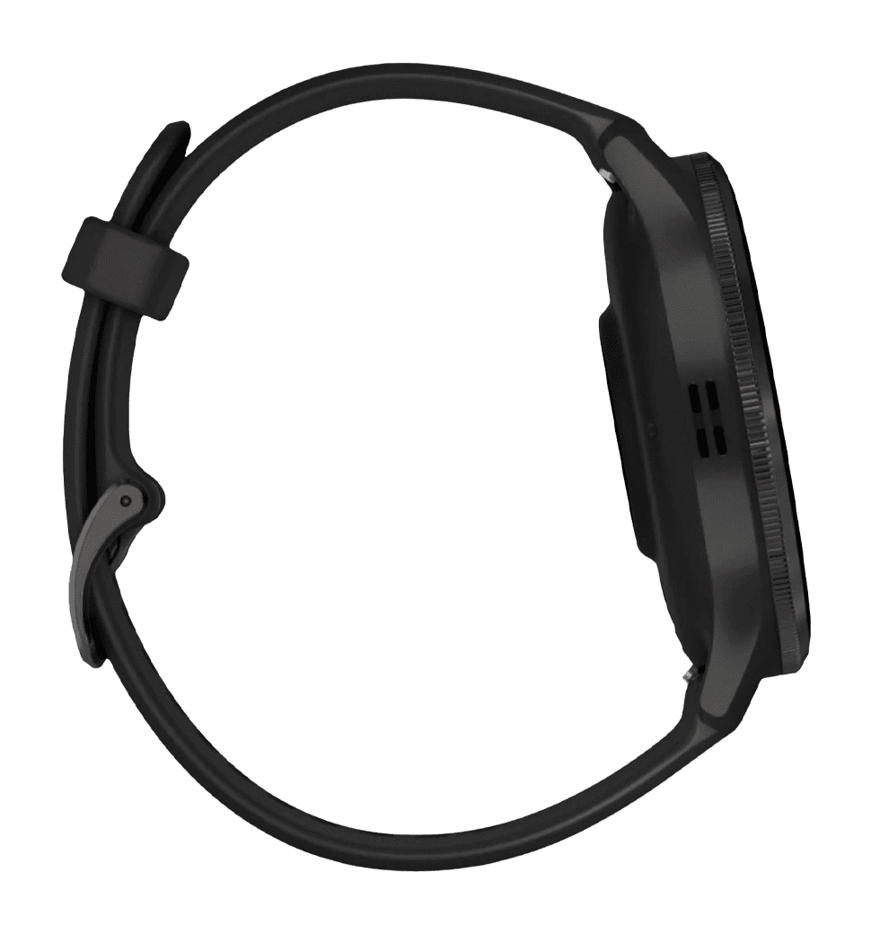 Garmin Venu 3 Slate Stainless Steel Bezel with Black Case and Silicone Band (010-02784-01/51)