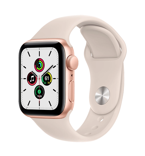 Смарт-часы Apple Watch SE 40mm Gold Aluminum Case with Starlight Sport Band (MKQ03)