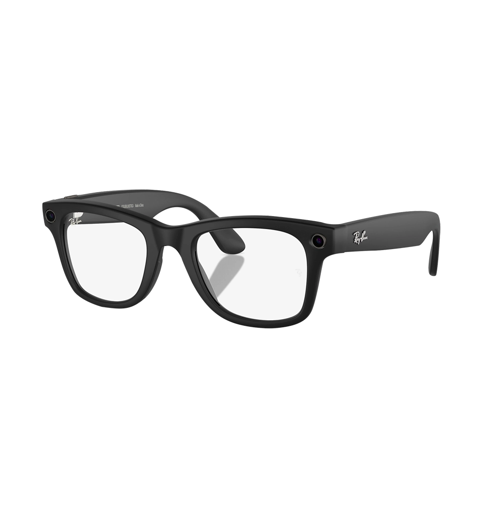 Смарт-окуляри Ray-Ban Meta Wayfarer Matte Black/Clear-Green size L (RW4006 601SM1 50-22)