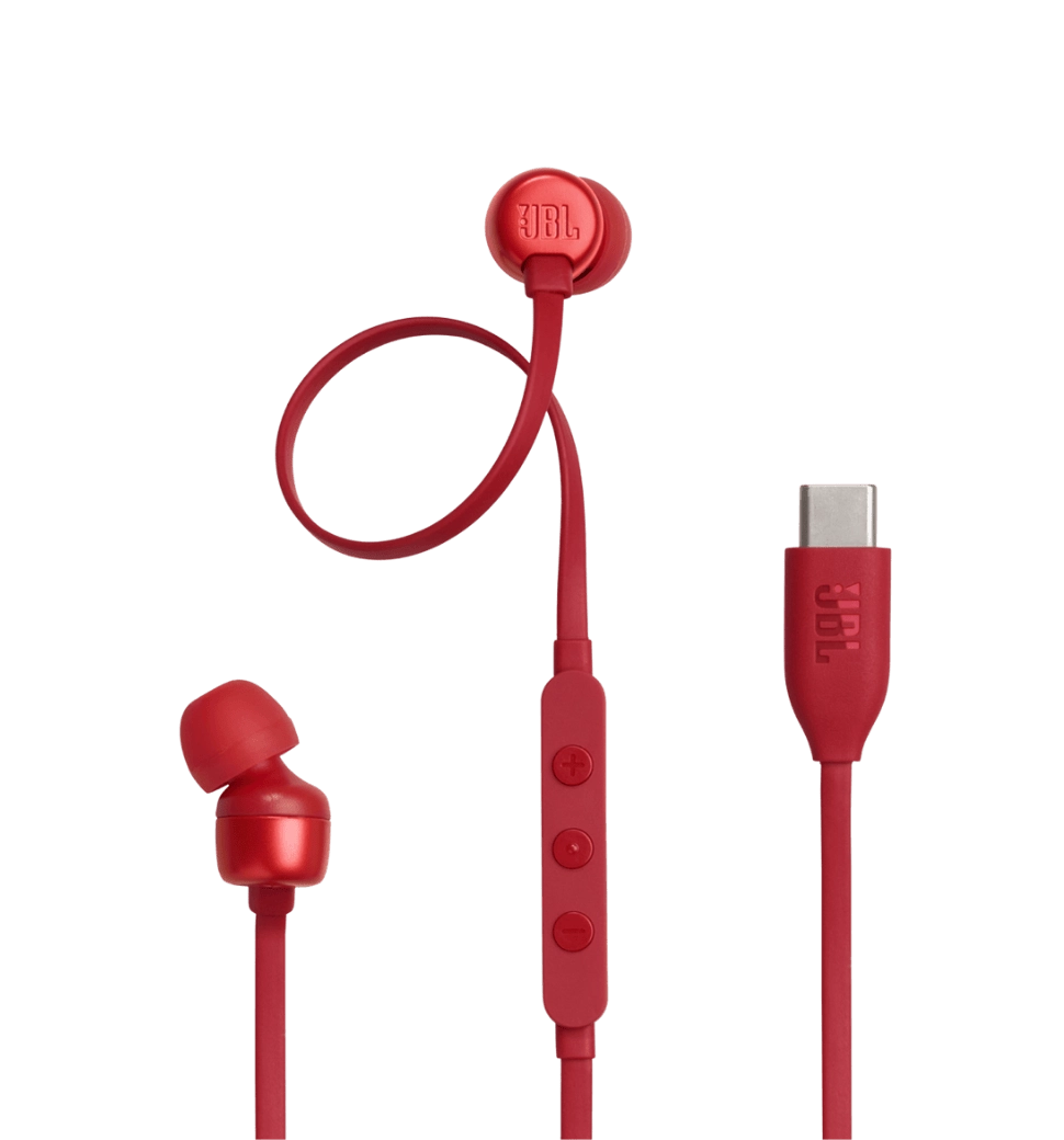 Навушники з мікрофоном JBL Tune 310C Red (JBLT310CRED)