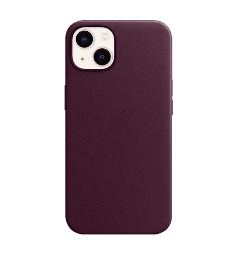 Чехол iPhone 13 Leather Case with MagSafe - Dark Cherry (MM143)