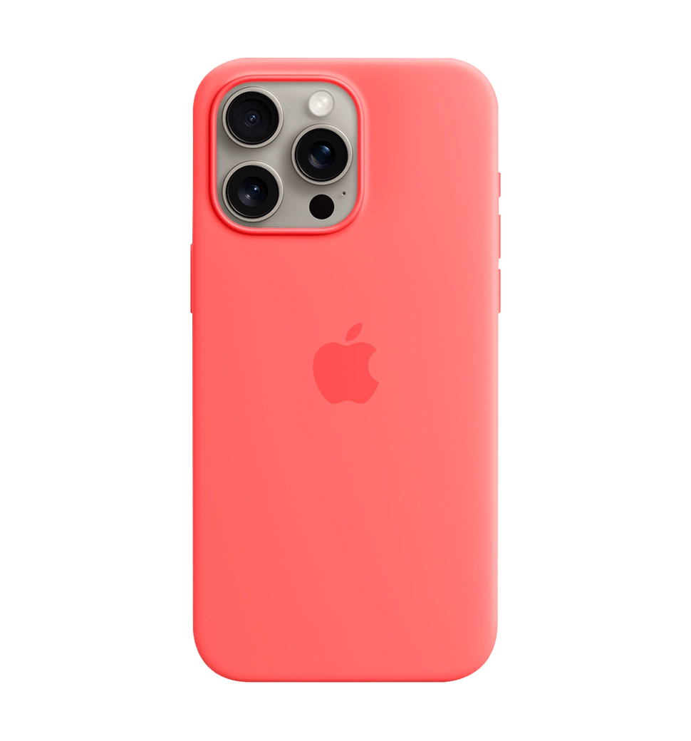 Чехол силиконовый iPhone 15 Pro Silicone Case with MagSafe Guava (MT1G3)